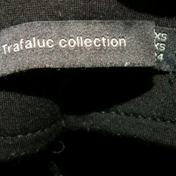 Zara Trafaluc Ponte Double Stripe Zip Leggings - Picture 2 of 4